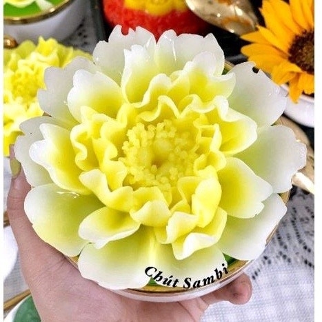 Khuôn Silicon - Hoa Mẫu Đơn Đại Xòe 12.6cm