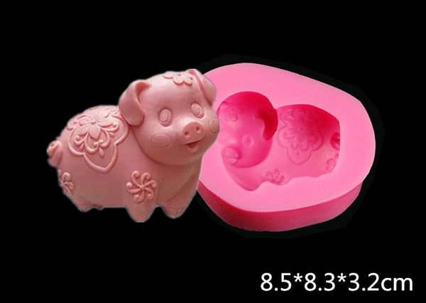 Khuôn Silicon - Động Vật 12 Con Giáp - HỢI- Heo