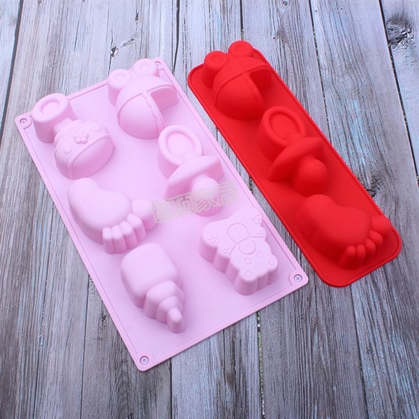 Khuôn Silicon - Bình Bú - Bình Xe Nôi Mút 3c