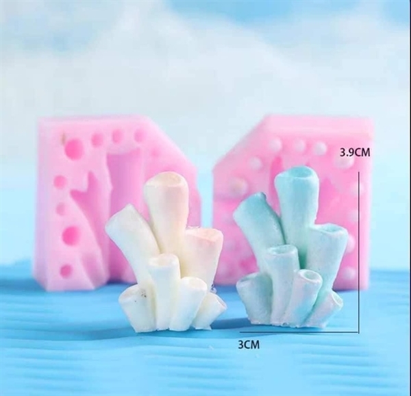 Khuôn Silicon - Biển - Rong Rêu - Set 4 Cây San Hô