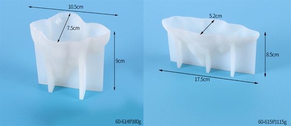 Khuôn Silicon - Ngọn Núi - Set 3c 5-10-17cm