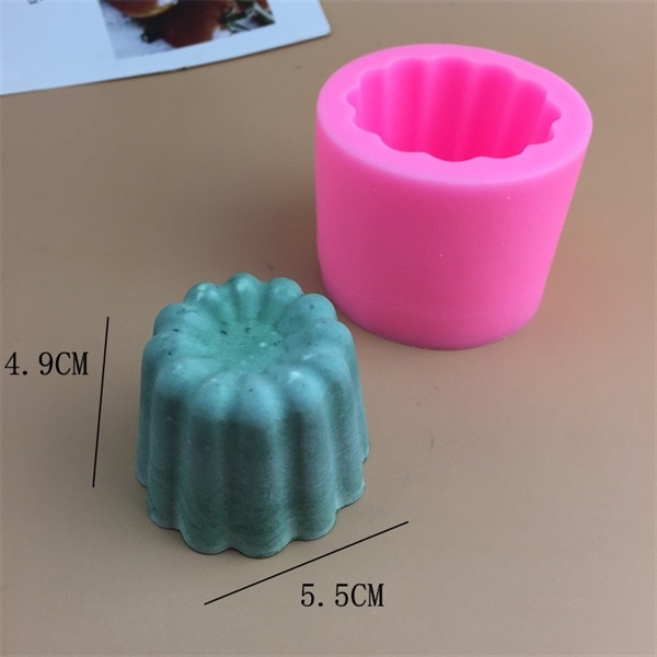 Khuôn Silicon - Sen Đá KHÍA - 5.1cm - Ụ Quanh