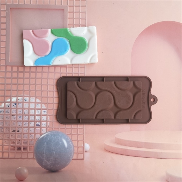 Khuôn Silicon - Viền VN - 17x8cm - VN08 - Vân Tròn