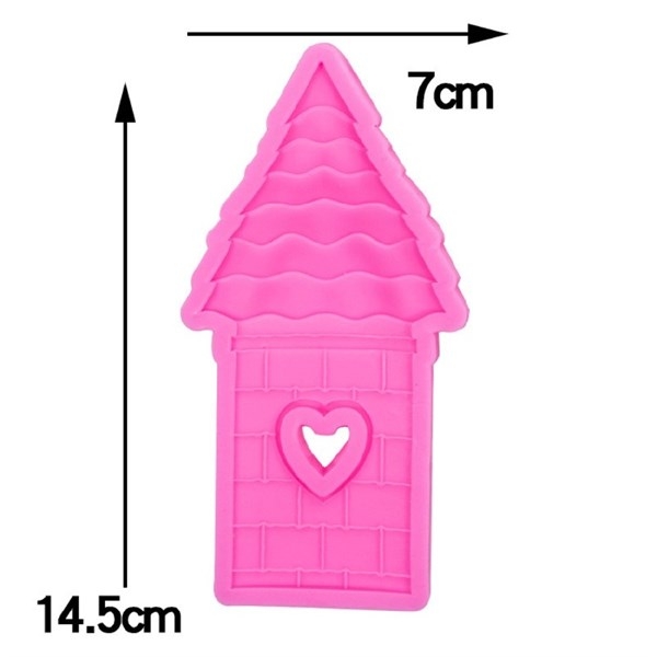 Khuôn Silicon - Lâu Đài - Set 3 Vĩ Chóp Ô Tim 11-13-14cm