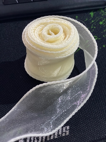 RUY BĂNG - VOAN - 9MX3CM - MÀU KEM