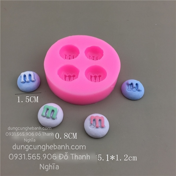 Khuôn Silicon - Kẹo - M Tròn 1.5cm 4c