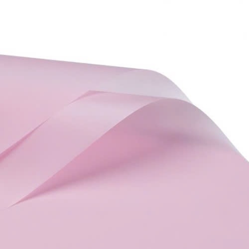 Giấy Bó Hoa Gói Hoa Satin Trơn - 20 Tờ Sấp - Hồng Phấn Hot