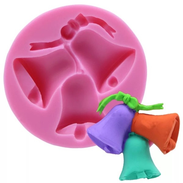 Khuôn Silicon - Noel - Cái Chuông Nơ 6cm 3c