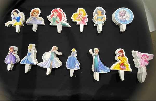 Set Cắm Giấy Hoạt Hình Phụ Kiện Trang Trí Bánh - ELSA 50 THẺ