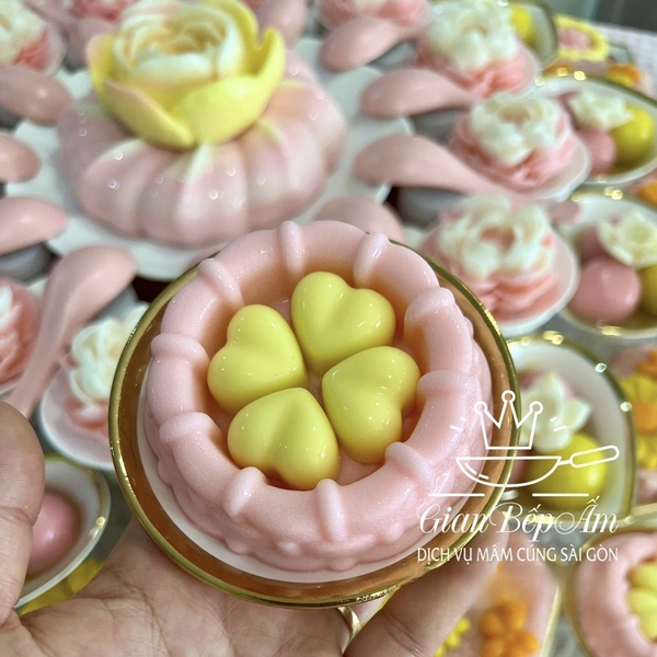 Khuôn Silicon - Trái Tim Kiểu - 15c Tim Trơn