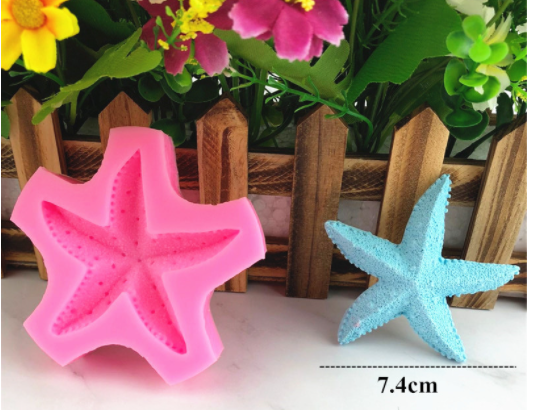 Khuôn Silicon - Biển - Sao - 7.4cm