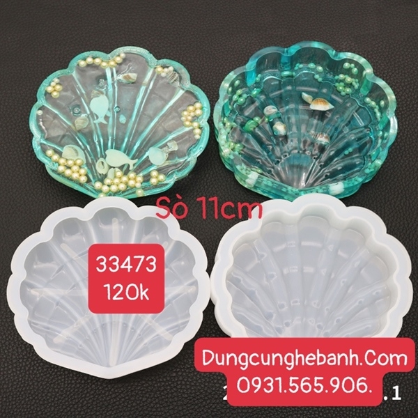 Khuôn Silicon - Biển - Sò - 11cm