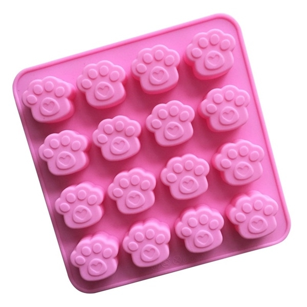 Khuôn Silicon - Động Vật - Bàn Chân Chó Mèo - Nhỏ 3cm 16c