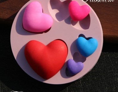 Khuôn Silicon - Trái Tim Trơn - 8c Tim TH