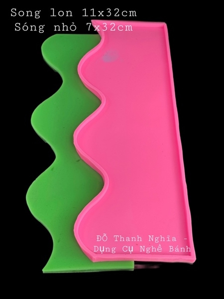 Khuôn Silicon - Viền Lượn Sóng Nhỏ 7x32cm