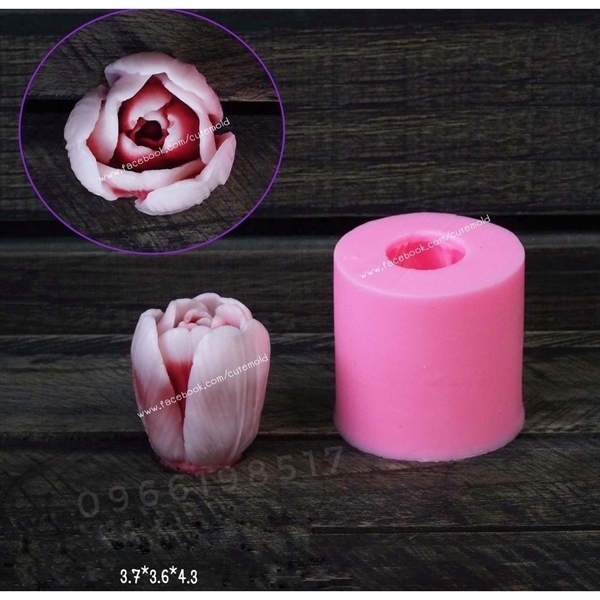 Khuôn Silicon - Hoa Tulip Thái Set 2
