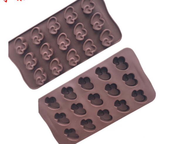 Khuôn Silicon - Trái Tim Kiểu - 15c Đôi Lồng
