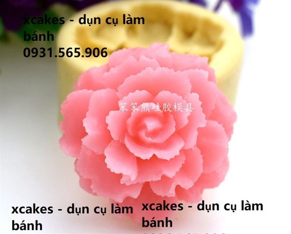 Khuôn Silicon - Hoa Cẩm Chướng - 5.5cm