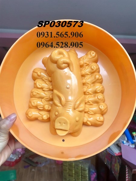 Khuôn Trung Thu Heo Bầy Đại 1Kg