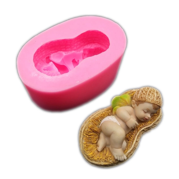 Khuôn Silicon - Em Bé - Đậu Phụng
