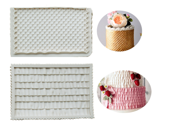 Khuôn Silicon - Viền Mảng Họa Tiết - Vảy Cá 13x8.5cm