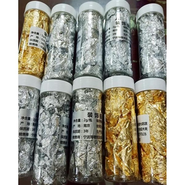 Dát Vàng Dát Bạc Phụ Kiện Trang Trí Bánh - DÁT VÀNG