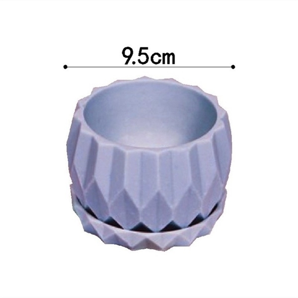 Khuôn Silicon - Chậu Cây - Đa Giác 9.5cm