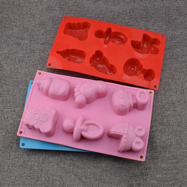 Khuôn Silicon - Bình Bú - Vĩ Bình Xe Nôi 6c