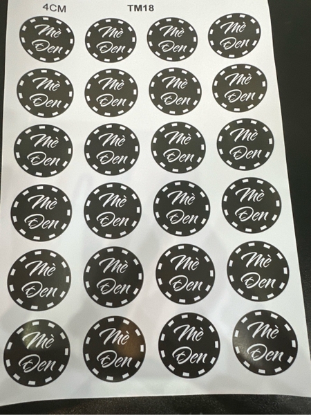 Decal Chủ Đề Trung Thu - Tem Nhân Bánh