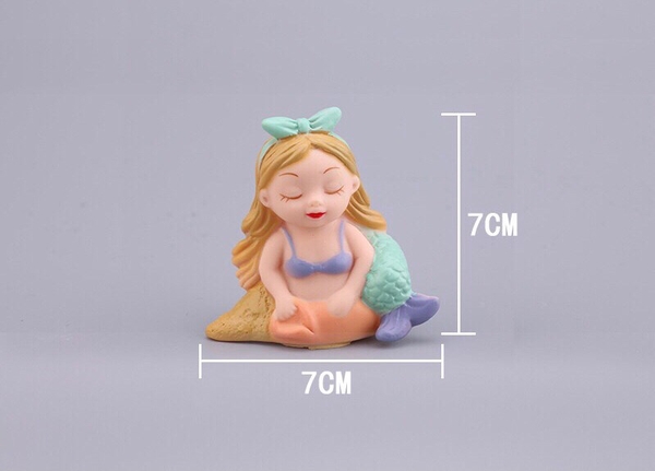 Tượng Thiên Thần - Tiên - Búp Bê Nhựa - PKD - Tiên Cá Nằm - 9cm