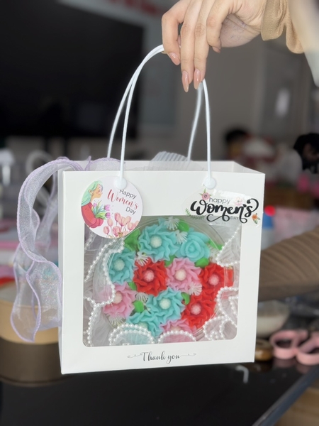 Túi Giấy - Quai Xách - Vuông 20x20x10cm - Túi Trắng