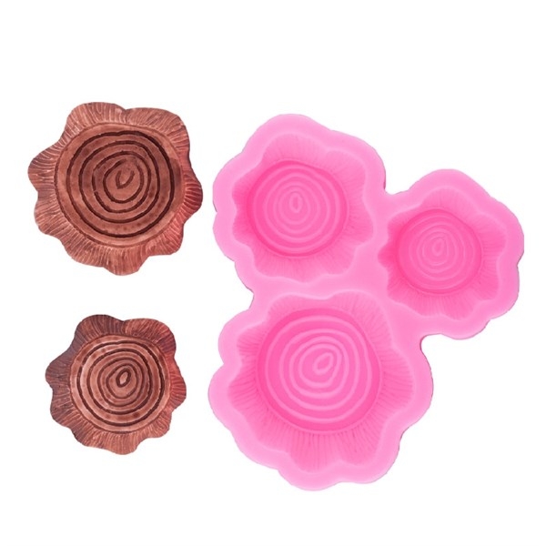 Khuôn Silicon - Gốc Cây Set 3