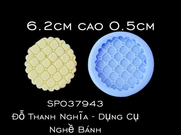 Khuôn Silicon - Mặt Ép - Viền Tròn Tim 6.2cm