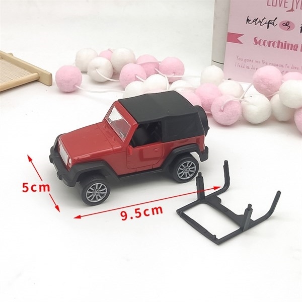 Xe Oto Đơn Nhựa - Xe Cộ - PKD - Jeep Mui Trần - Đỏ
