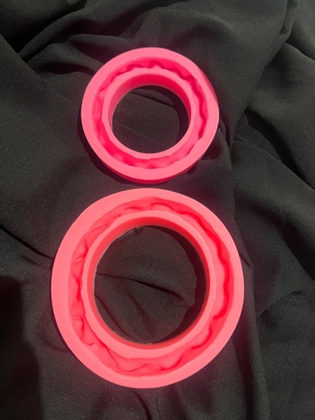 Khuôn Silicon - Viền Hủ Vàng - 12cm