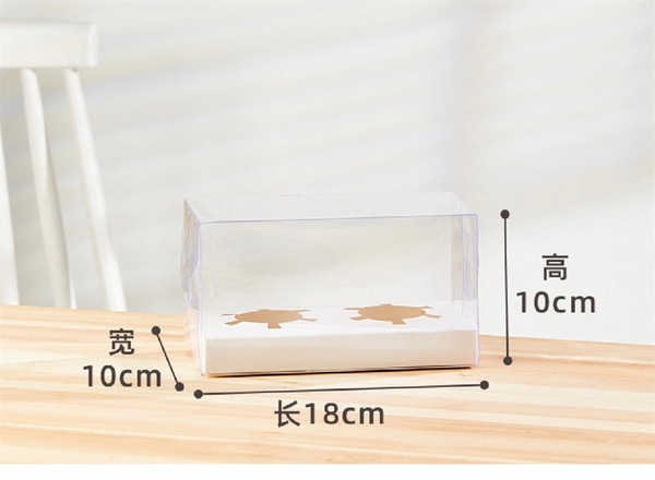 Hộp Nhựa - Cup Cake Gấp - 2 Bánh