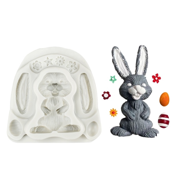 Khuôn Silicon - Động Vật - Con Thỏ Ghép