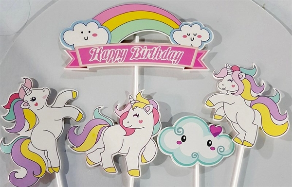 Set Cắm Ngựa Pony Đẹp Phụ Kiện Trang Trí Bánh