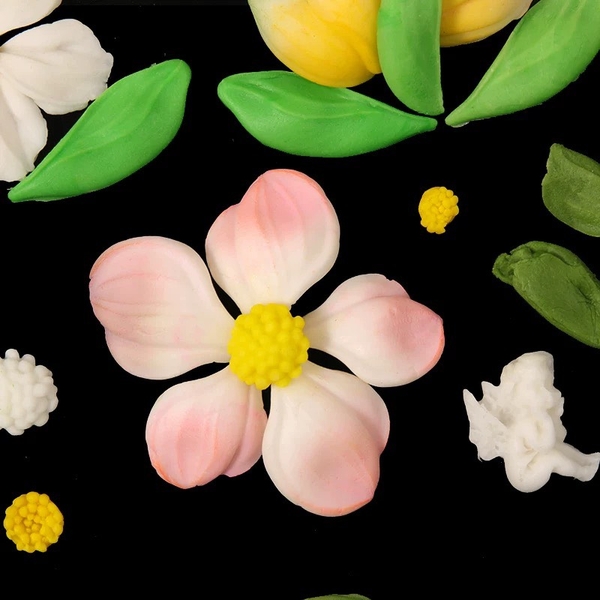 Khuôn Silicon - Lá Lá Tulip Hoa Bay 6c 3.3cm