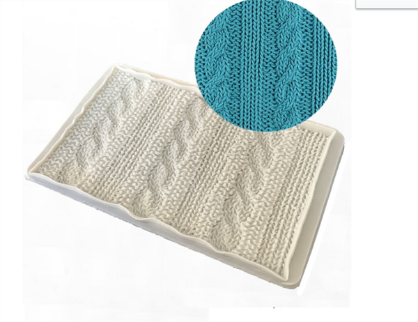 Khuôn Silicon - Viền Mảng Họa Tiết - Đan Len 15.5x10cm