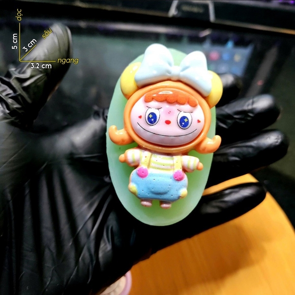Khuôn Silicon - Labubu Nhỏ - Áo Đội Nơ