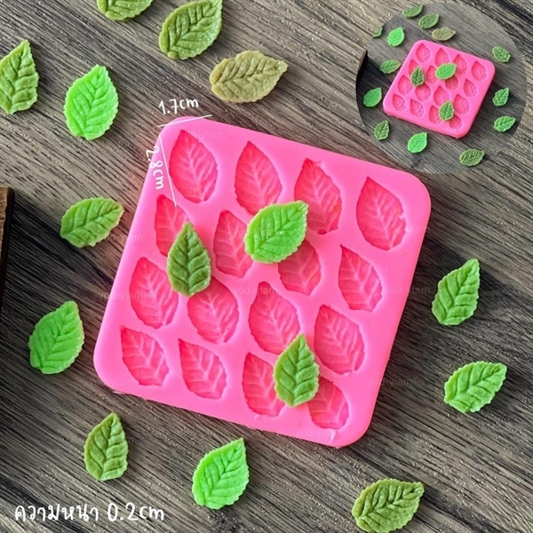 Khuôn Silicon - Lá Hồng Thái 16c