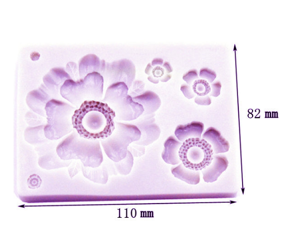 Khuôn Silicon - Hoa Cúc Dẹp TH 4c - 1 > 6cm
