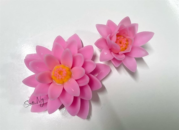 Khuôn Silicon - Hoa Súng - Set 2 - 6-10cm