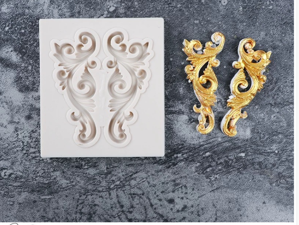 Khuôn Silicon - Viền Họa Tiết - Họa Tiết Cong 04