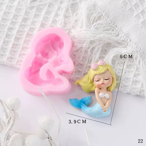 Khuôn Silicon - Biển Tiên Cá - #11 - Chu Miệng 5cm