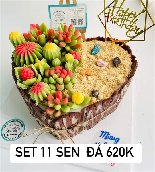 Combo 11 Khuôn Silicon Sen Đá Pha Lê Đứng