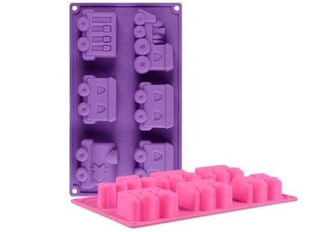 Khuôn Silicon - Xe Cộ - Tàu Lửa Toa 6c