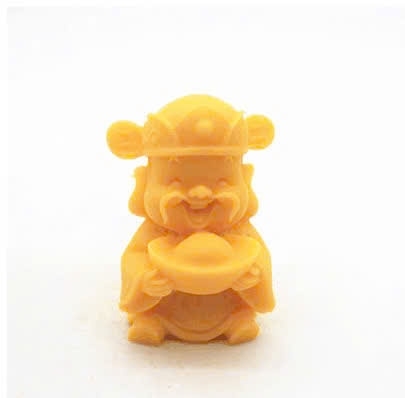 Khuôn Silicon - Ông Thần Tài Ôm Thỏi Vàng Nhỏ 3.5cm