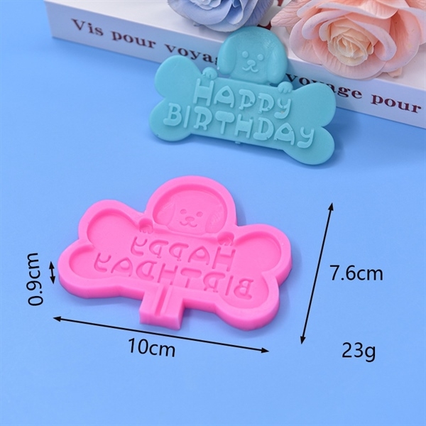 Khuôn Silicon - Chữ Happy - Happy Chó Cún